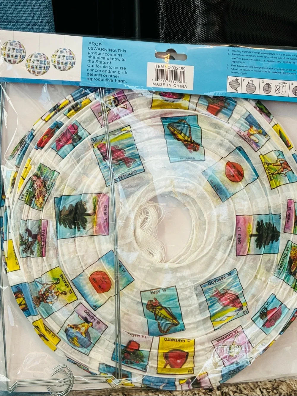 Multicolor Paper Lanterns - 3 Pack